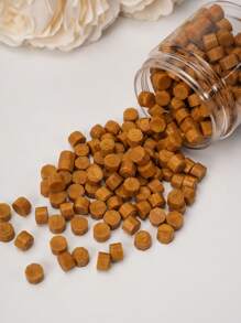 200 件装复古火漆金色流金蜡颗粒火漆蜡粒封口腊肠犬垫板复古火漆蜡 - 金色 - 查看 1