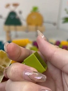 兒童趣味積木益智玩具 Diy 組裝積木禮盒裝 - 彩色 - 查看 4