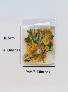 1包/40張寵物貼紙，復古蝴蝶、花朵、植物裝飾素材，返校季學校用品 - 彩色 - 查看 2