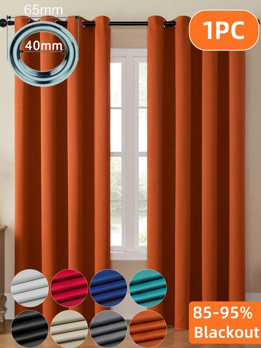 1入環形頂部全光擋布窗簾,適用於室內外,廚房,客廳,外部,窗簾,窗飾