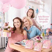 金屬書籤,帶有優雅絲綢流蘇和創意禮品盒,適合書籍愛好者、迎嬰派對、婚禮派對、特殊裝飾、賓客紀念品、姐妹禮物、最好的朋友禮物 - 粉色 - 查看 9