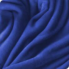 Solid Color Simple Plush Multi-Functional Blanket - Royal Blue - View 5