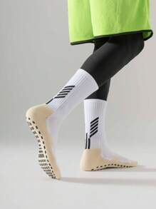 Sports Outdoor 1 Pair,Men's Soccer Socks Anti Slip Non Slip Grip Pads For Football Basketball Sports Grip Socks