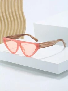 1 件女士时尚飞行员时尚眼镜，休闲简约户外度假眼镜 - 彩色 - 查看 1