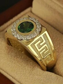 Nhẫn nam trang trí bằng đá rhinestone nhiều màu đồng thời trang Punk cho vẻ ngoài sành điệu - Nhiều màu - Xem 16