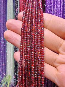 1條組160顆2*3mm超閃耀的人造鑽石珠子,鑽石切割表面diy首飾配件半成品 - 2*3mm - 查看 3