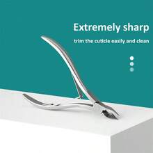 Stainless Steel Cuticle Nippers For Precise And Comfortable Nail And Pedicure Cutting Silver Steel Cuticle Nipper Nail Tools Manicure And Pedicure Kit Nail Art Design - Silver - View 4