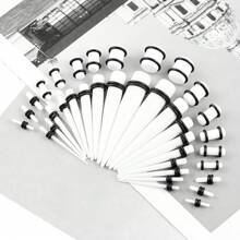 36入組丙烯酸耳擴張套裝 - 無色 - 查看 2