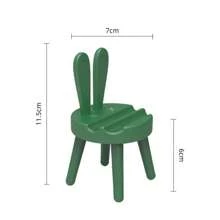手機支架,兔子椅子,桌面手機支架,適用於各種手機 - 粉色 - 查看 4