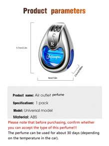 1 件装汽车空气清新剂芳香疗法扩散器创意出风口香味分配器持久吊坠香味适用于车内气味 - 彩色 - 查看 6