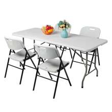 Outdoor Dining Tables - White - View 11