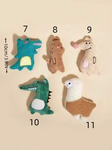 1pc Pet Plush Toy New Style Cat Doll Plush Toy, Interactive Cat Toy, Chew And Scratch Resistant Dog Toy