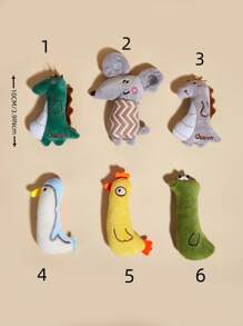 1pc Pet Plush Toy New Style Cat Doll Plush Toy, Interactive Cat Toy, Chew And Scratch Resistant Dog Toy