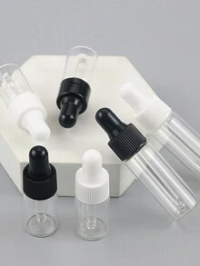 迷你玻璃滴管瓶、使用玻璃酊剂的胡须油、1 盎司精油瓶、带儿童安全和防篡改盖的角质层油瓶、旅行必备品、度假必备品、外出旅行必备品、海滩旅行收纳袋、暑假返校必备品 - 白色 - 查看 2