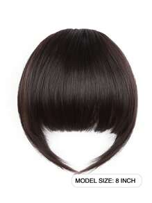 Pince À Cheveux En Frange Avec Extensions , Clip À Frange Française Sur Les Cheveux, Faux Clip À Frange Avec Tempes Pièces Pour Cheveux Naturels Pour Femmes, Perruques Pour Une Utilisation Quotidienne (brun Foncé).