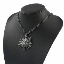 男士个性化复古狼吊坠项链，锌合金材质，1件装 - 狼頭 - 查看 2