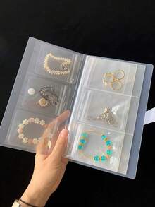 1套透明珠寶收納袋,配有扣和30個便攜式保護袋,80個隔間 - 無色 - 查看 3