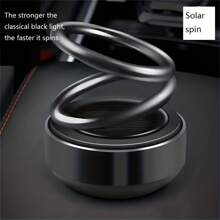 汽車車載懸吊旋轉雙環香薰太陽能香薰汽車裝飾品 - 彩色 - 查看 2