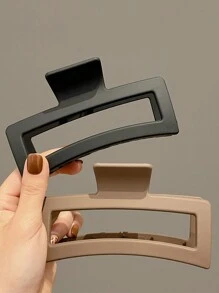 1-3pcs/Set Ladies Black/White Minimalist Style Square Big Size Plastic Hair Claw Clip, Fashionable And Versatile, Elegant And Upscale Hair Accessory Clamp For Daily Wear, Showers, Makeup, Clothing Accessories, Hairstyles, Dressing, Etc. Casual Summer Hair Clips Hair Jaw Clip Hair Clamps Hair Clutch Hair Catcher Clip, School Stuff, College Fall Winter Hair Accessories For Women For Vacation Outfits Woman - Multicolor - View 6