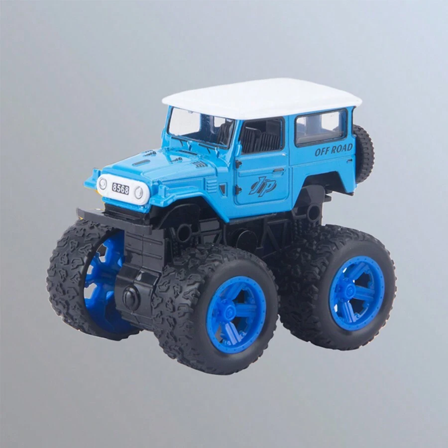 藍色慣性驅動大麥面輪徑越野運動車,輪圈采用合金材質 - 藍色 - 查看 1