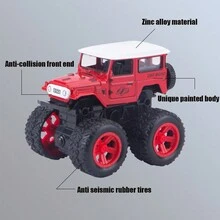 藍色慣性驅動大麥面輪徑越野運動車,輪圈采用合金材質 - 藍色 - 查看 4