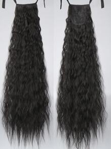 Pelucas De Cola De Caballo Negras Con Barba De Maíz De Varios Tamaños, Con Piezas De Cola De Caballo Ajustables Para Varios Estilos Y Longitudes, Adecuadas Para Uso Diario - Negro - Ver 10