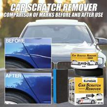 Auto Scratch Remover, Car Scratch Remover Car Paint Repair Scratch Maintenance Agent(50g/1.76oz+Sponge) - Yellow - View 4