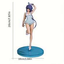 20公分/7.87英吋pvc動漫人物模型,動漫人物娃娃,動漫主人電腦機箱裝飾,收藏模型娃娃,可愛的動漫雕像汽車擺設,家居家具動漫裝飾 - 淺藍色 - 查看 2