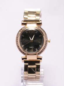 Women's Quartz Watches - vàng và đen - Xem 1