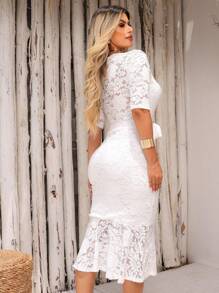 Women Dresses - trắng - Xem 2