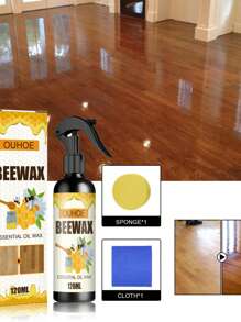 1套ouhoe家具蜂蠟噴霧,適用於家具和地板保養、拋光、防水、防刮和裂紋預防和修復 - 家具蜂蠟噴霧 - 查看 1