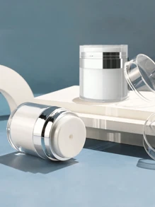 1 Hộp phân phối keo trong suốt, Chai kem dưỡng da loại ép ABS màu trắng, Hộp đựng có thể đổ lại cho Gel & Kem dưỡng da, Chai kích thước du lịch di động chống rò rỉ, Chai bảo quản tốt nhất - Trong sáng - Xem 9