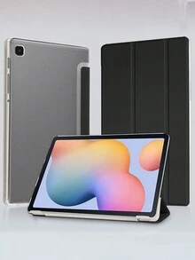 1入組簡約黑色保護套，適用於三星Tab A7lite，適用於8.7英寸（T225）型號，輕巧，具有喚醒功能，2種支架模式，方便繪畫和閱讀。 - 黑色 - 查看 2
