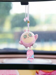 正品車用鳳凰木燈籠吊飾 可愛車用鳳凰木後視鏡吊飾 創意裝飾用品 1入 - 彩色 - 查看 2