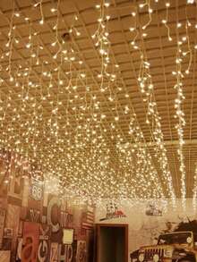 1根3公尺戶外led冰條燈瀑佈光幕燈舞台飯店庭院店鋪佈置節慶燈串裝飾燈 - 暖白 - 查看 9