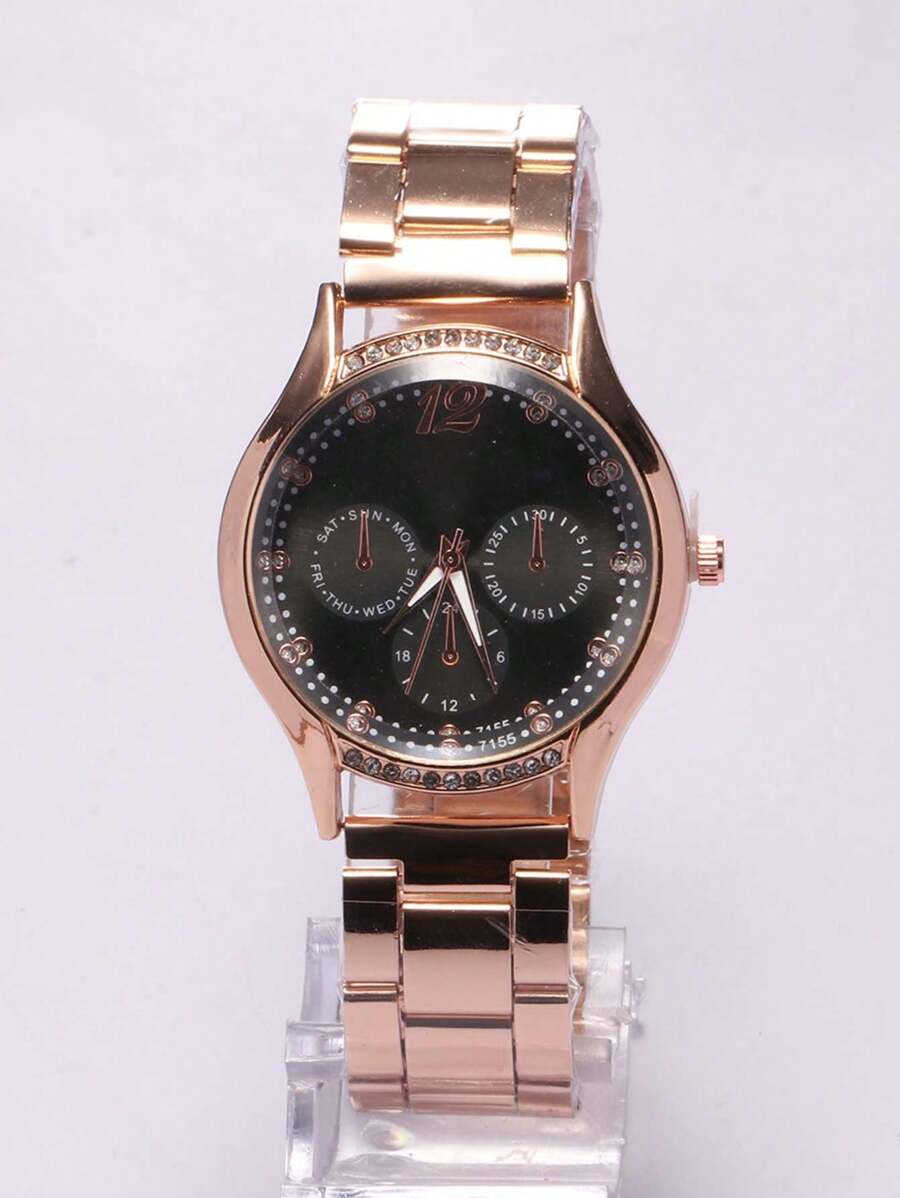 Women's Quartz Watches - 玫瑰金 - 查看 1