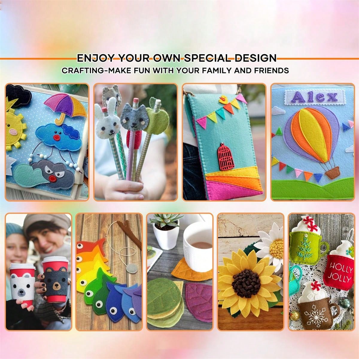 Felt Sheets Mixed Hard Felt Bedding Sheets With Embroidery Handmade