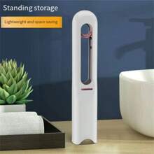 2入組小型手持式可折疊海綿懶人拖把，家庭清潔，桌面清潔，不需手洗吸水 - 白色 - 查看 5