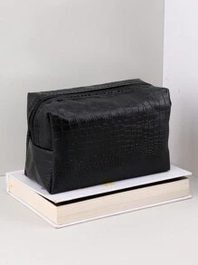 大容量文具袋：適用於辦公室、學校和家庭 - 適合各個年齡層！ - 黑色 - 查看 4