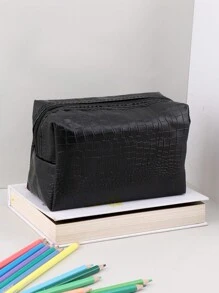 大容量文具袋：適用於辦公室、學校和家庭 - 適合各個年齡層！ - 黑色 - 查看 1