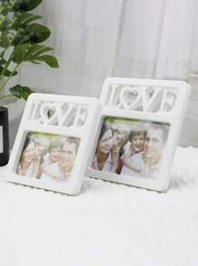 1入簡約北歐風格3d相框創意迷你展示架,適用於客廳,隨機顏色 - 白色 - 查看 6