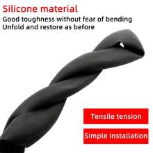 汽車夏季通用矽膠方向盤套彈性手套套紋理柔軟多diy配件色彩汽車裝飾 - 淺藍色 - 查看 4