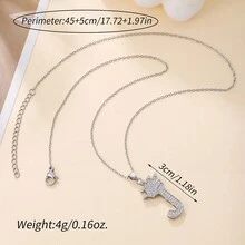 Hip Hop 皇冠26英文字母時尚輕奢項鏈 - 4 - 查看 10