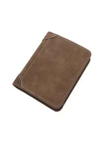 1pc Men's Multi-Card Wallet Short Matte Leather Wallet Retro Three-Fold Vertical Wallet Clip Gifts For Valentine's Day Business Casual For Men Wallet Purse Wallet Small Wallet Men Wallet Leather