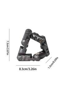 New Alloy Infinity Flip Massage Hand Chain Fingertip Decompression Toy - Silver - View 2