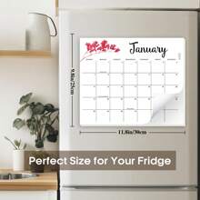 Trees 磁性2024年1月-12月月曆12個月極簡主義牆掛桌曆,帶有12種不同植物紋樣,適用於工作,12張撕裂式紙張,11.8"×9.8",180gsm紙張 - 白色 - 查看 2