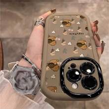 Ốp lưng bảo vệ điện thoại tương thích Tương thích với iPhone 17/17 Pro/17 Air/17 Pro Max/16E/7/8/11/12/13/14/15/X/XR/Xs/Plus/Pro/Pro Max/SE2/16, Chống rơi - Nâu[0] - Xem 5