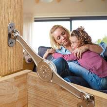 1入組油壓支撐氣彈簧,銀色櫥櫃360度可旋轉的衣服掛架托架 - 銀色 - 查看 6