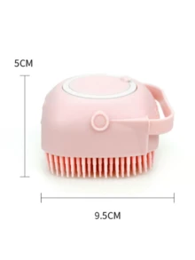 1只多功能矽膠沐浴刷,按摩刷,沐浴去角質刷 - 粉色 - 查看 7