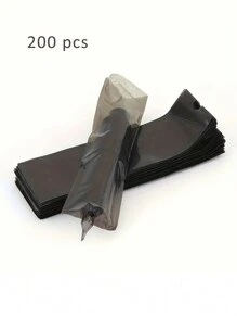 200 件紋身筆套、紋身機筆套、紋身筆套紋身用品一次性防塵保護袋 - 黑色 - 查看 1